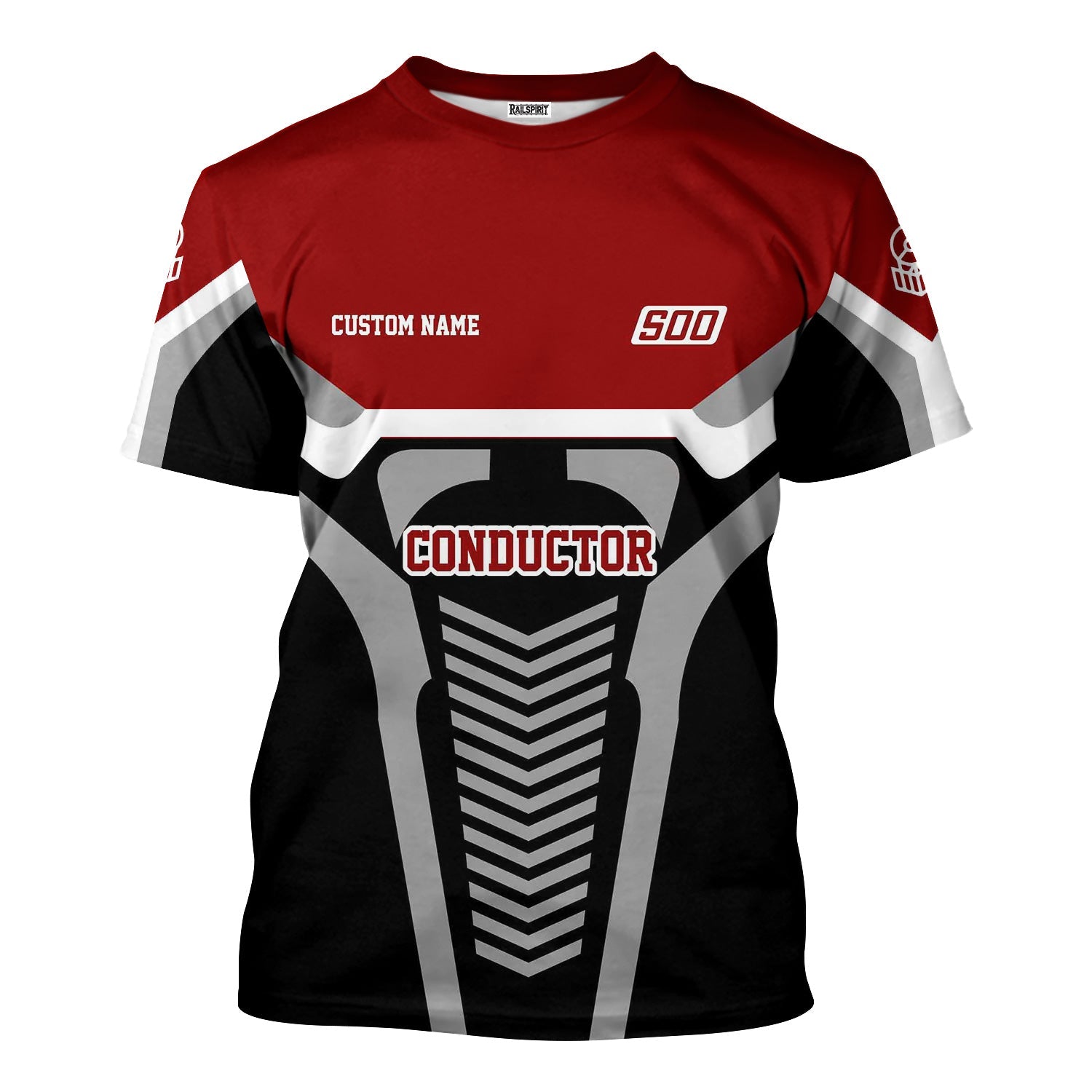 Railspirit Personalized Soo Line Railroad T-Shirt Track-Inspired with Custom Job Position Train Shirt