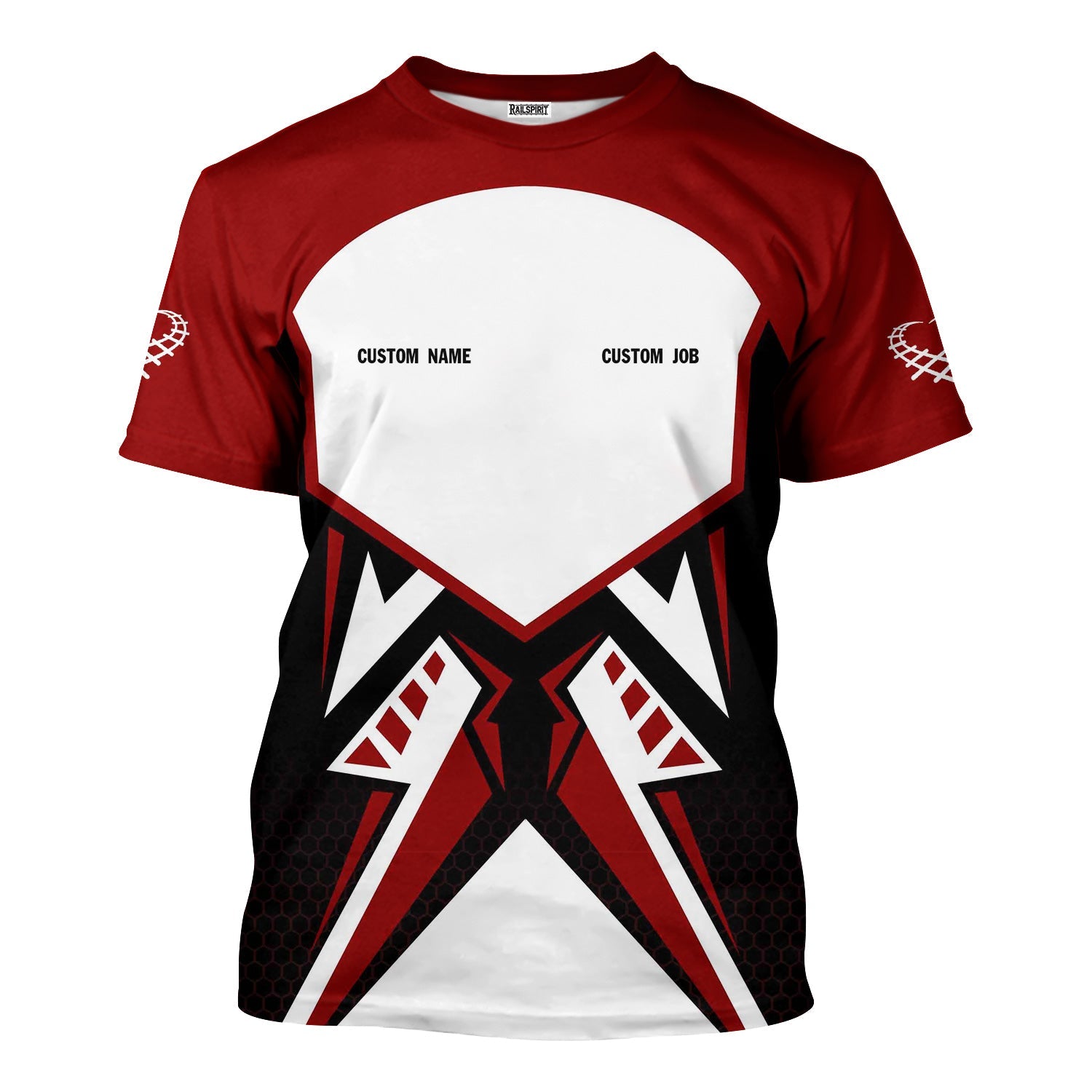 Railspirit Personalized Soo Line Railroad T-Shirt Vibriant Style with Custom Position Train Shirt