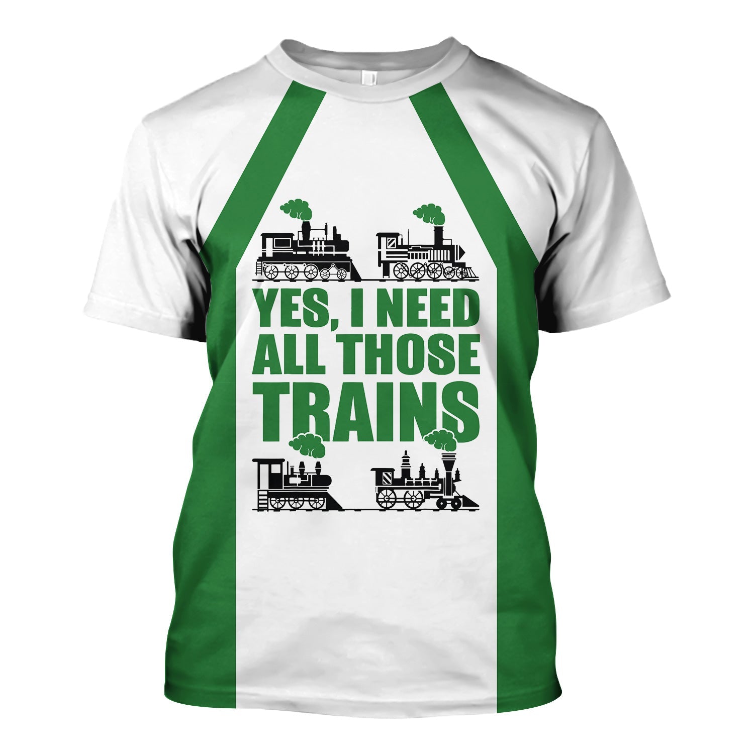 Railspirit Custom Name Burlington Northern Railroad T Shirt Yes I Need All Those Train Printed Shirt