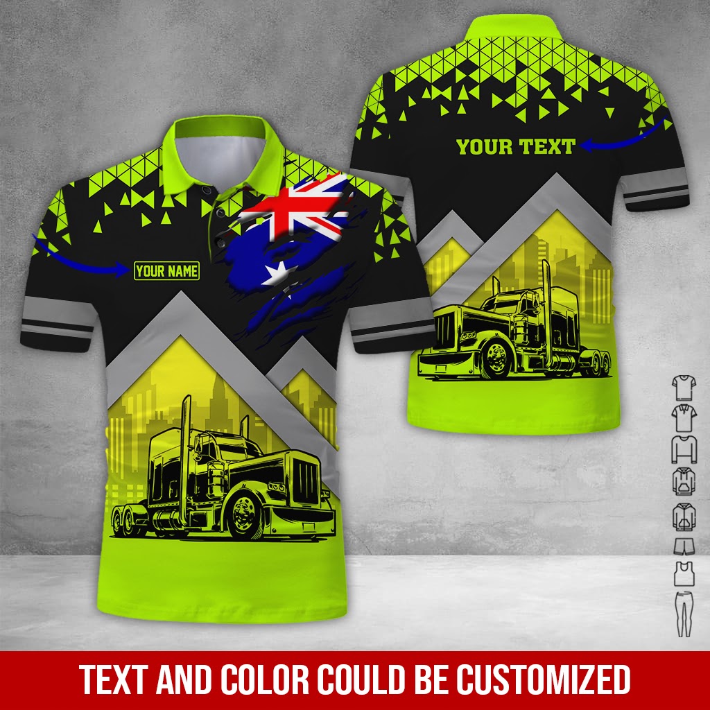 Customized Name Truck Uniform, Personalized Work Shirt, Truck Driver Gift