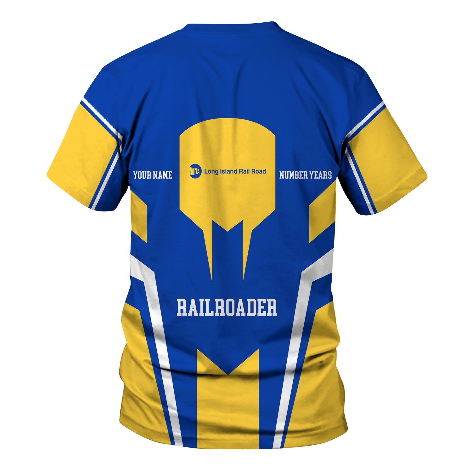 Railspirit Personalized Long Island Railroad T-Shirt Custom Year Railroader Shirt Gift Idea For Train Lover