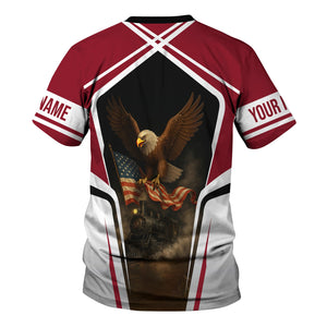 Railspirit Personalized Chicago Great Western Railroad T Shirt American Eagle Vintage Train Shirt