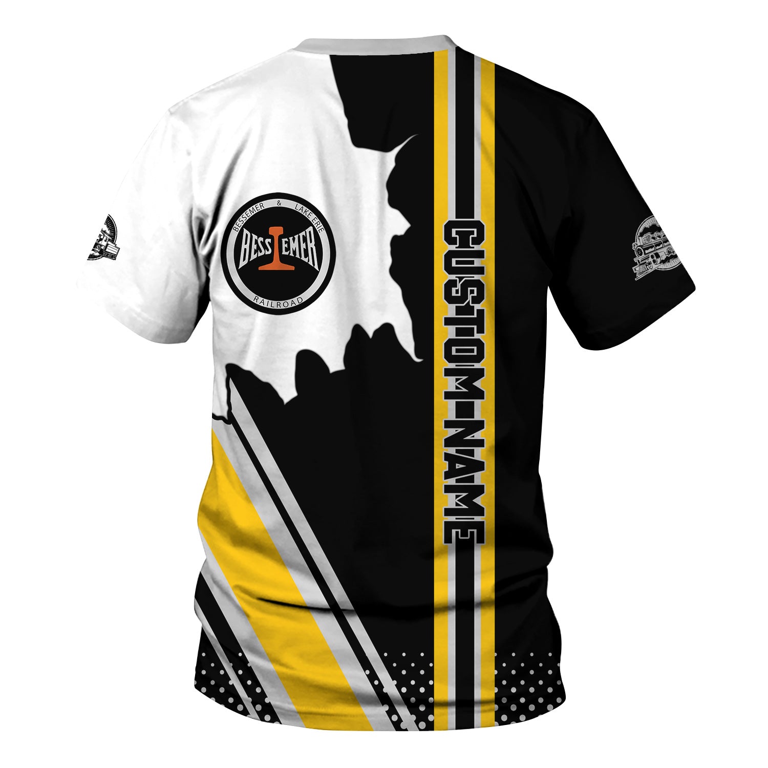 Railspirit Personalized Bessemer And Lake Erie Railroad T-Shirt All Over Printed Unisex Shirt