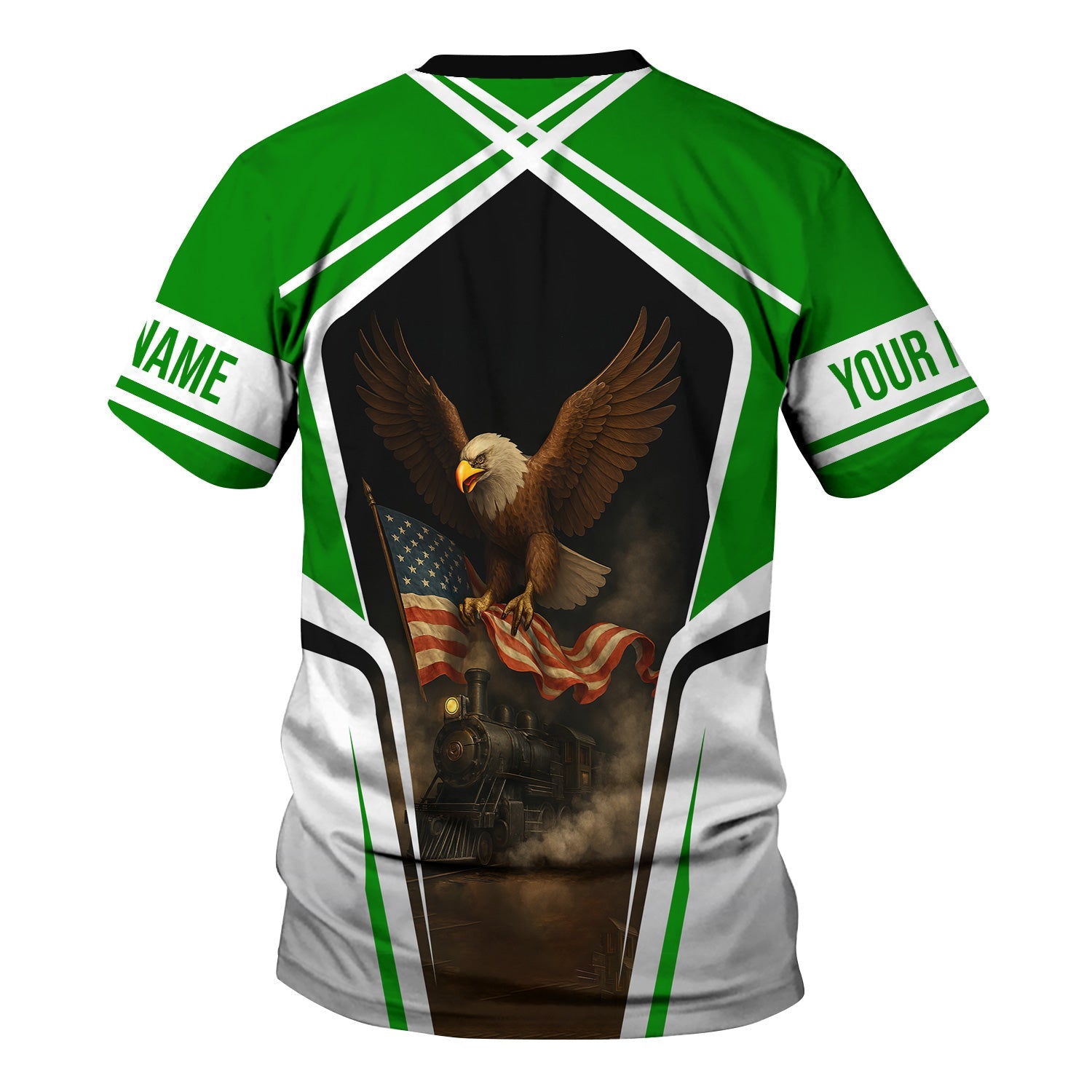 Railspirit Personalized Elgin Joliet And Eastern Railroad T Shirt American Eagle Vintage Train Shirt