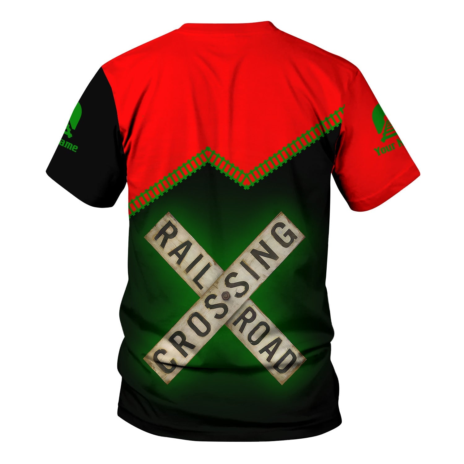 Railspirit Personalized Elgin Joliet And Eastern Railroad T Shirt Railroad Crossing Printed Train Track Shirt