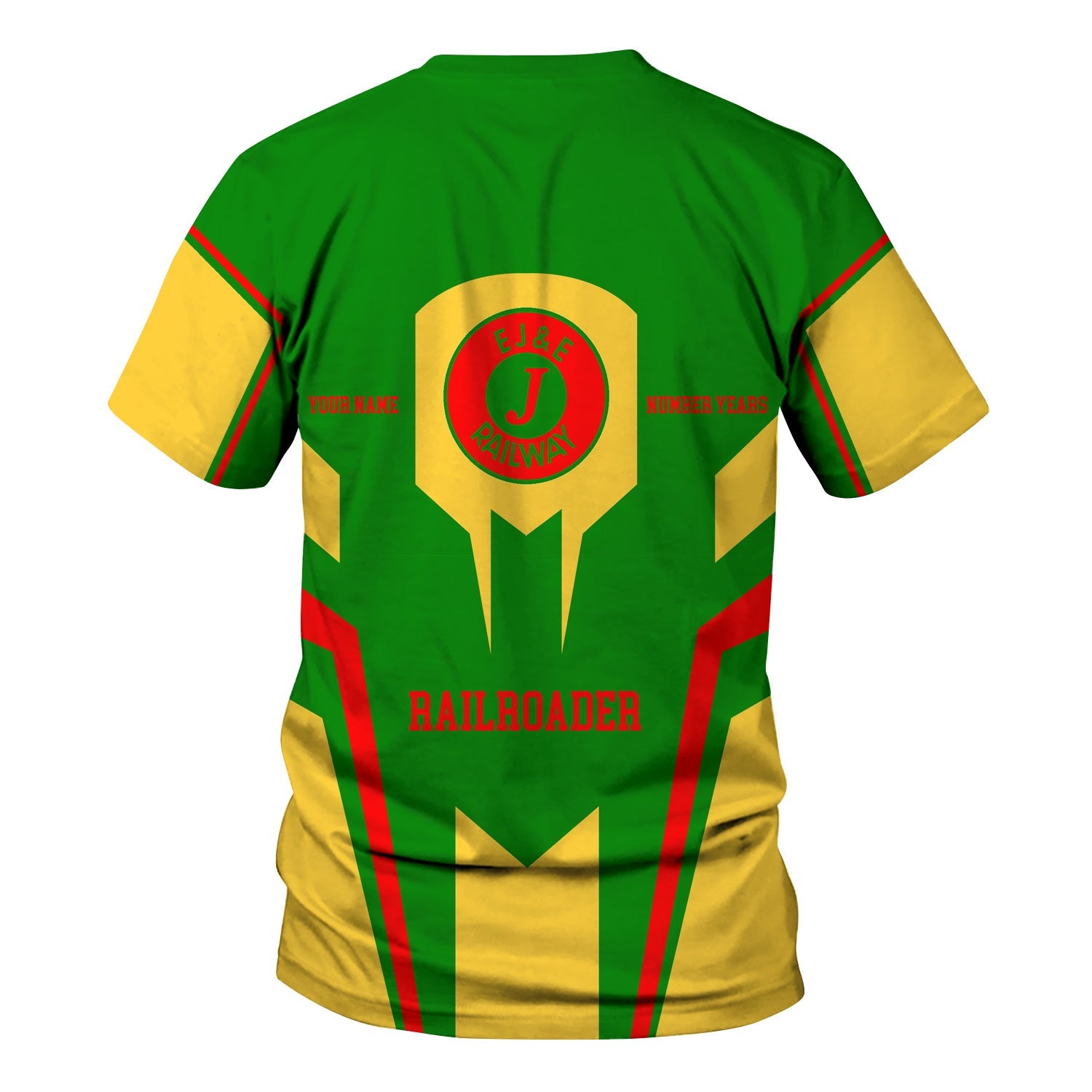 Railspirit Personalized Elgin Joliet And Eastern Railroad T-Shirt Custom Year Railroader Shirt Gift Idea For Train Lover