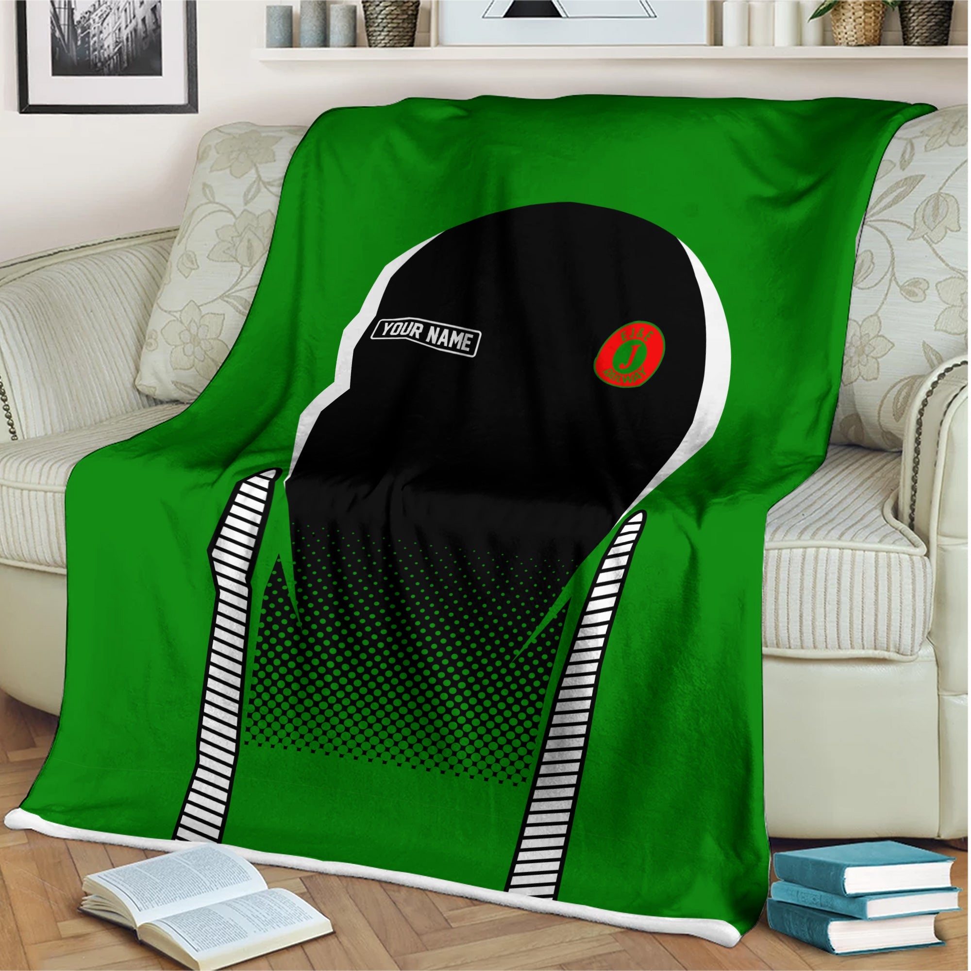 Railspirit Personalized Elgin Joliet And Eastern Railroad Blanket Train Blanket Gift Idea For Train Lover