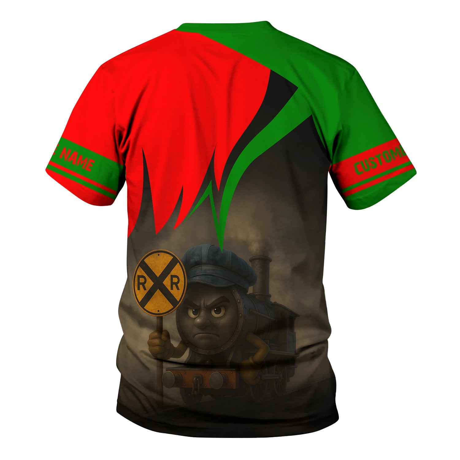 Railspirit Personalized Elgin Joliet And Eastern Railroad T-Shirt Angry Train Shirt Gift Idea For Train Lover