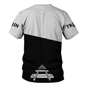 Railspirit Personalized Bessemer And Lake Erie Railroad T Shirt One Track Mind Unisex Train Shirt Gift Idea For Train Lover