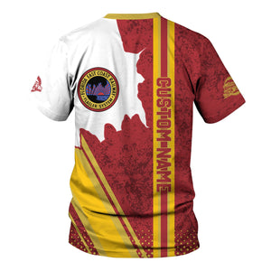 Railspirit Personalized Florida East Coast Railway T-Shirt All Over Printed Unisex Shirt