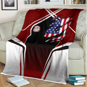 Railspirit Personalized Detroit & Mackinac Railroad Blanket American Vintage All Over Printed Blanket