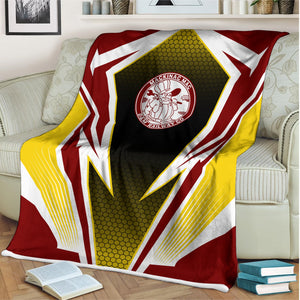 Railspirit Detroit & Mackinac Railroad Blanket Lightning Graphic Style Blanket Gift Idea For Train Lover