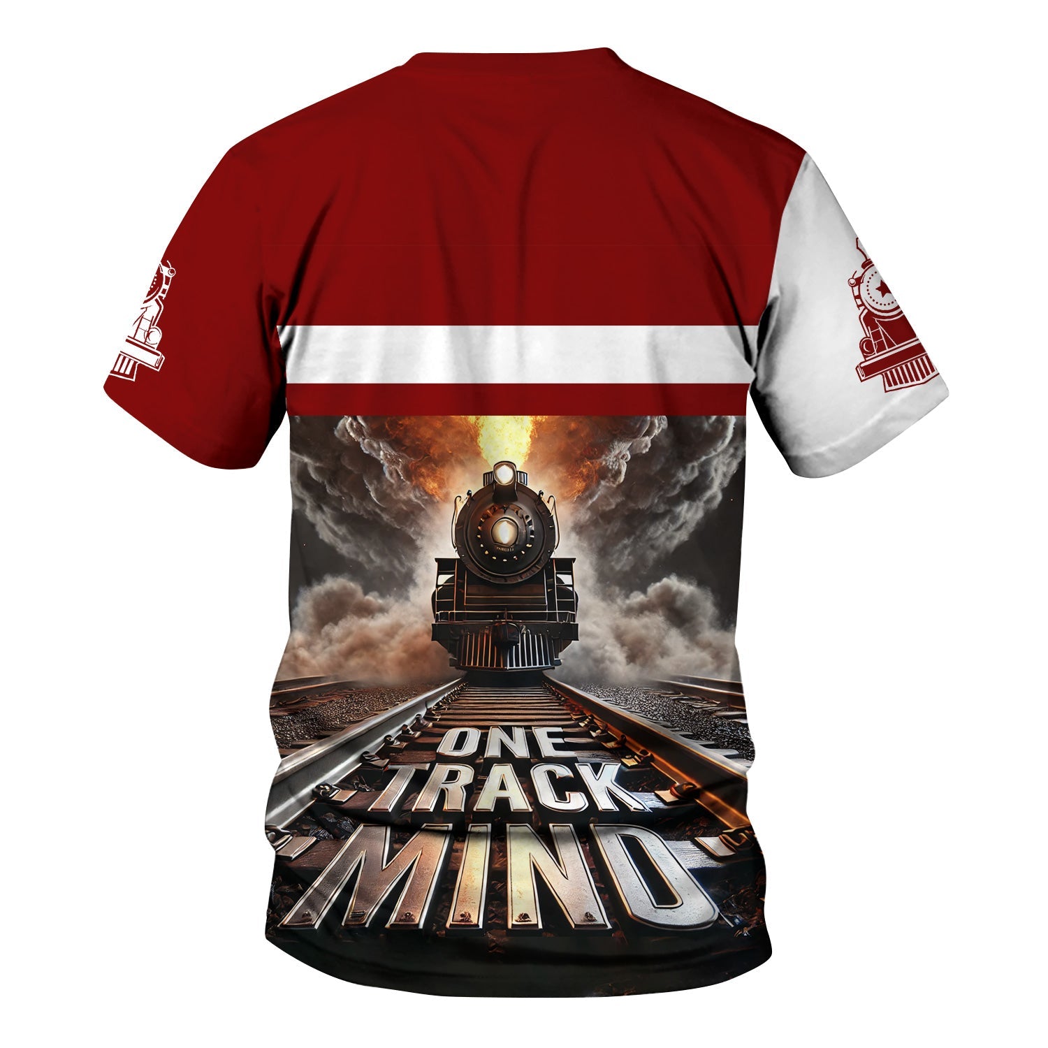 Railspirit Personalized Detroit & Mackinac Railroad T Shirt One Track Mind Train Printed Shirt