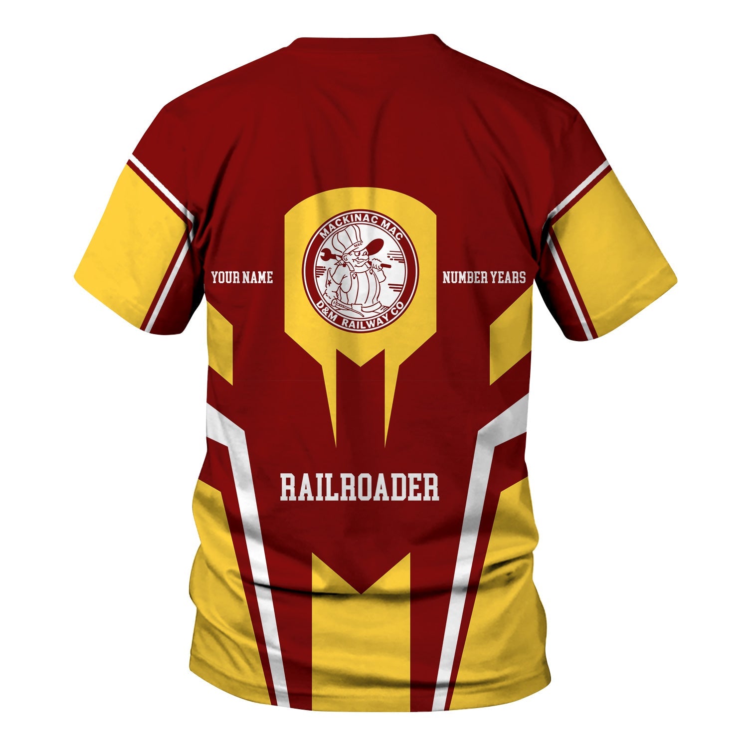 Railspirit Personalized Detroit & Mackinac Railroad T-Shirt Custom Year Railroader Shirt Gift Idea For Train Lover