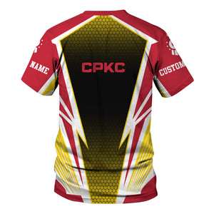 Railspirit Personalized Canadian Pacific Kansas City T-Shirt Lightning Graphic Style CPKC Shirt Gift Idea For Train Lover