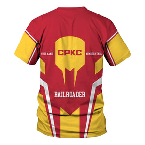 Railspirit Personalized Canadian Pacific Kansas City T-Shirt Custom Year Railroader CPKC Shirt Gift Idea For Train Lover