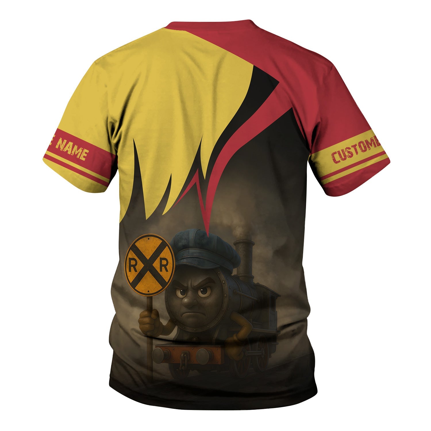 Railspirit Personalized Florida East Coast Railway T-Shirt Angry Train Shirt Gift Idea For Train Lover