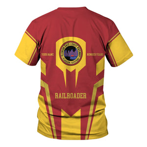 Railspirit Personalized Florida East Coast Railway T-Shirt Custom Year Railroader Shirt Gift Idea For Train Lover