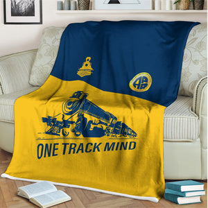Railspirit Personalized Alaska Railroad Blanket One Track Mind Train Blanket Gift Idea For Train Lover