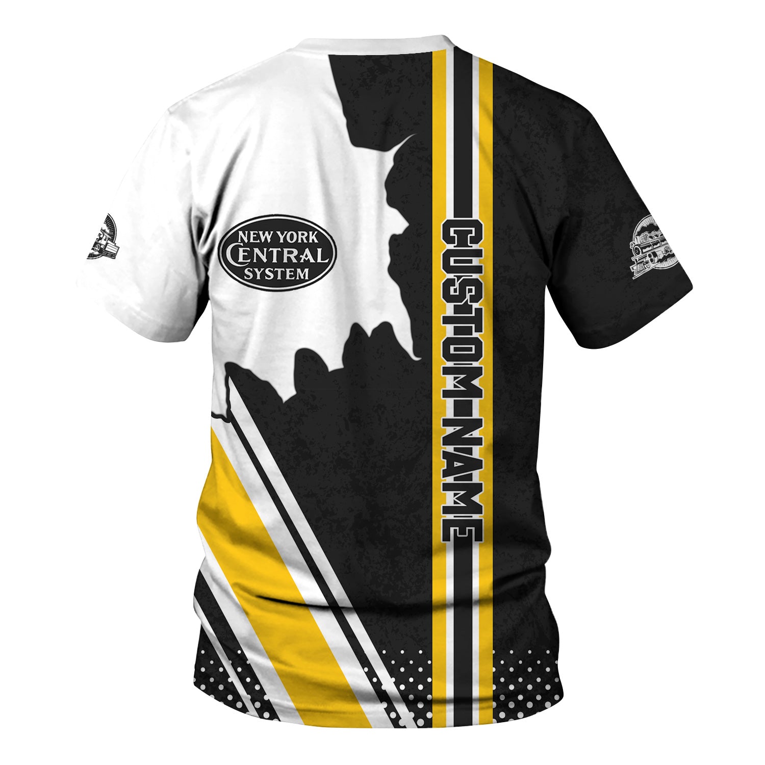 Railspirit Personalized New York Central Railroad T-Shirt All Over Printed Unisex Shirt