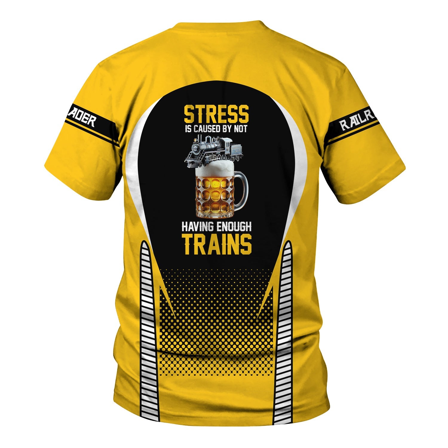 Railspirit Personalized Alaska Railroad T Shirt Stress Is Caused By Not Having Enough Trains Shirt All Over Print