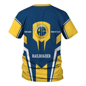 Railspirit Personalized Alaska Railroad T-Shirt Custom Year Railroader Shirt Gift Idea For Train Lover