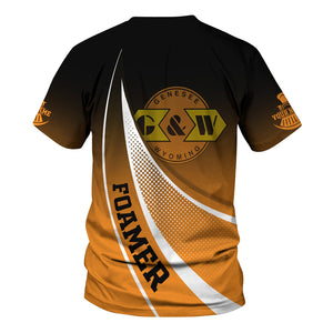 Railspirit Personalized Genesee & Wyoming Inc. Railroad T-Shirt Railway-Themed Style Shirt Gift Idea For Trainspotter