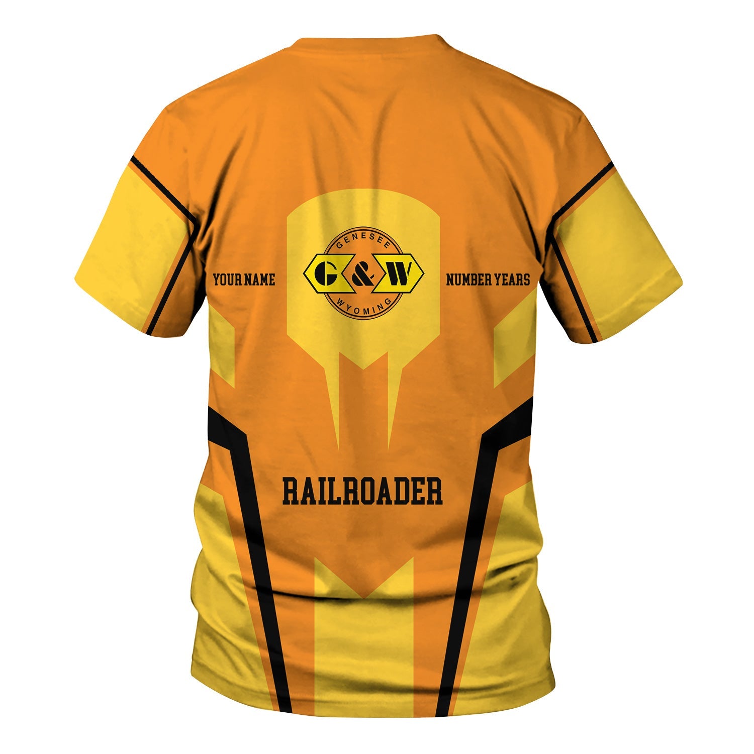 Railspirit Personalized Genesee & Wyoming Inc. Railroad T-Shirt Custom Year Railroader Shirt Gift Idea For Train Lover