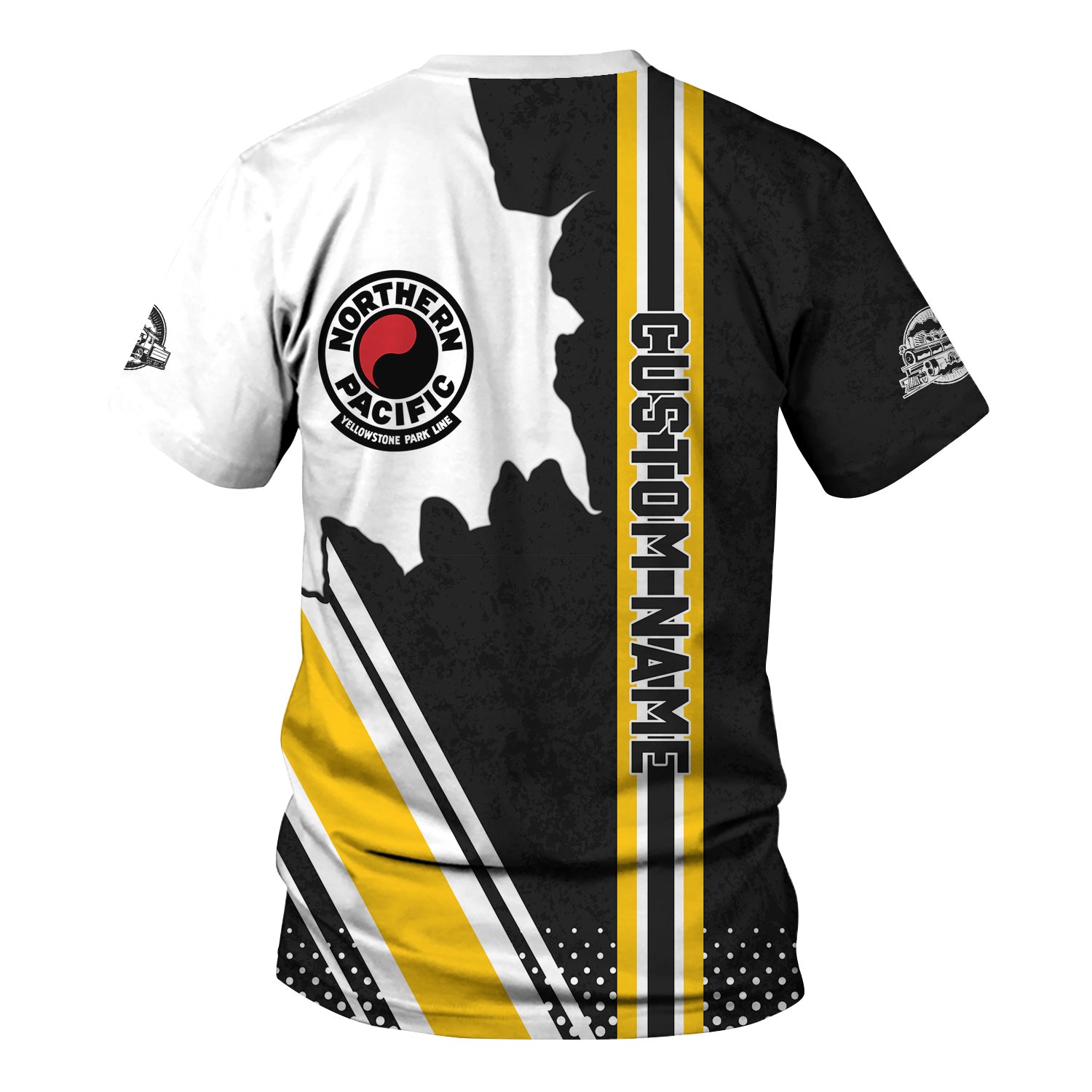 Railspirit Personalized Northern Pacific Railway T-Shirt All Over Printed Unisex Shirt