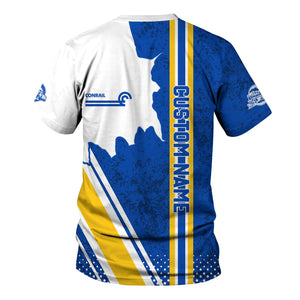 Railspirit Personalized Conrail Railroad T-Shirt All Over Printed Unisex Shirt