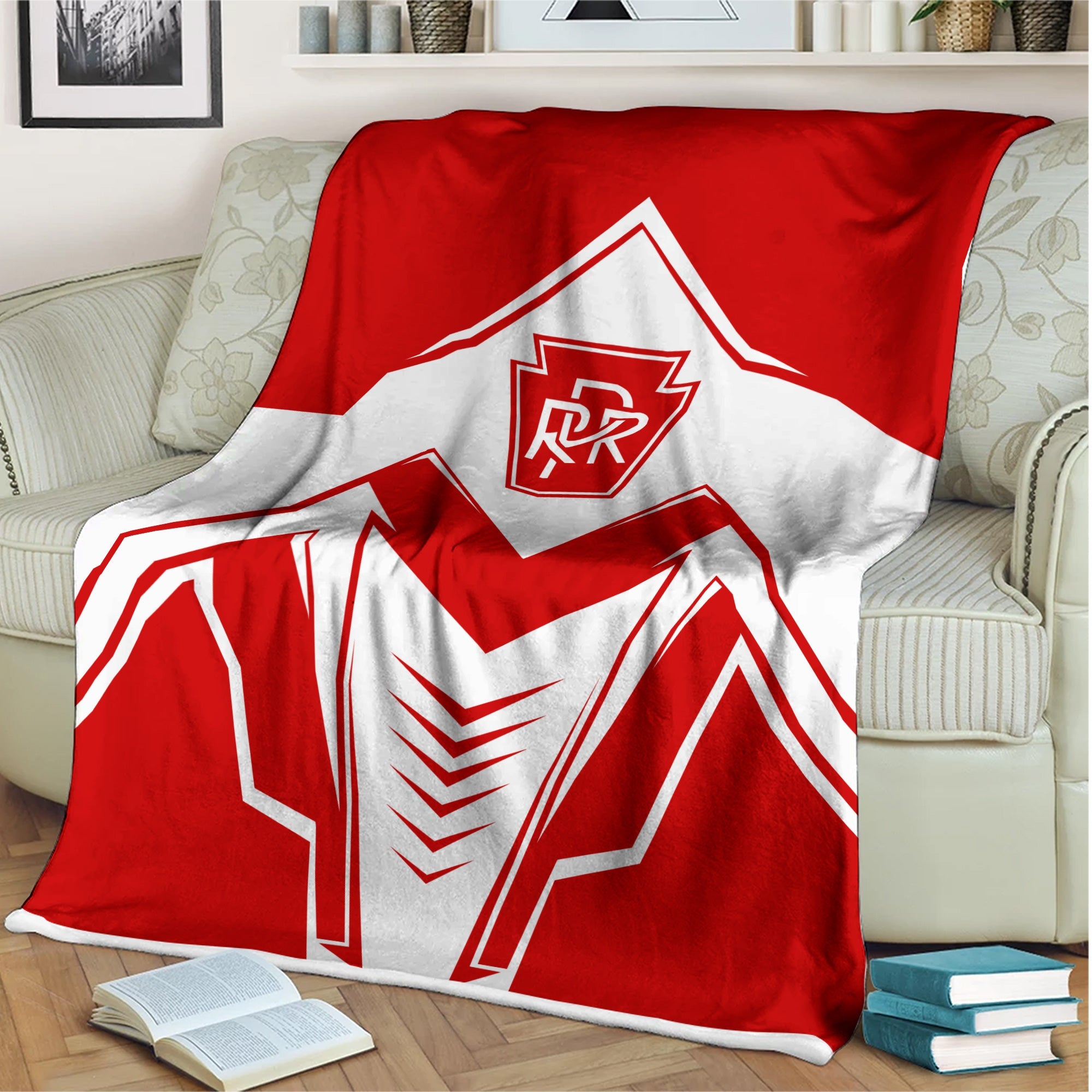 Railspirit Pennsylvania Railroad Blanket Railway Trainspotter Style Blanket Gift Idea For Foamers