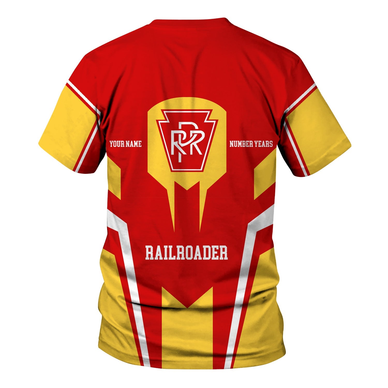 Railspirit Personalized Pennsylvania Railroad T-Shirt Custom Year Railroader Shirt Gift Idea For Train Lover