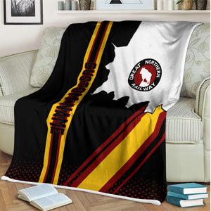 Railspirit Personalized Great Northern Railway Blanket Vintage GNR All Over Printed Blanket