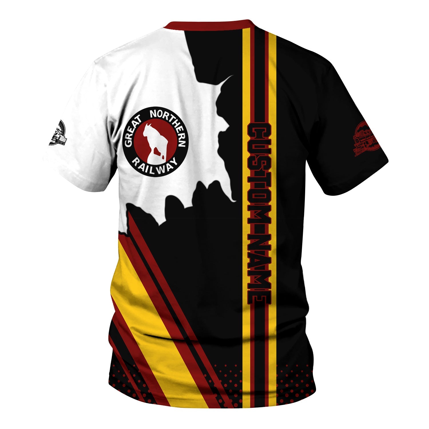 Railspirit Personalized Great Northern Railway T-Shirt GNR All Over Printed Unisex Shirt