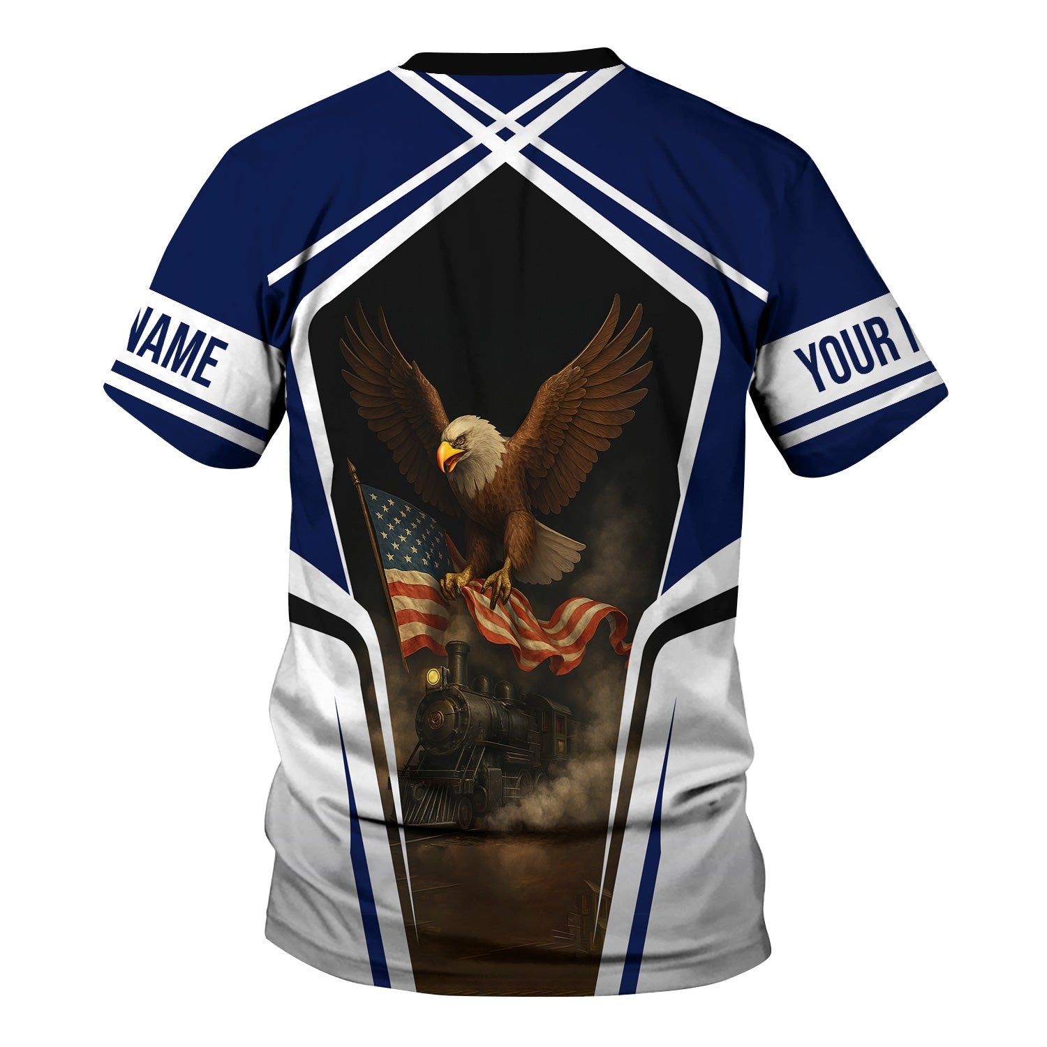 Railspirit Personalized Baltimore and Ohio Railroad T Shirt American Eagle Vintage Train B&O Shirt