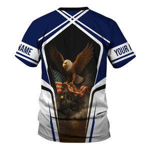 Railspirit Personalized Baltimore and Ohio Railroad T Shirt American Eagle Vintage Train B&O Shirt