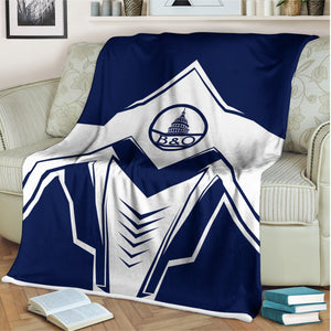 Railspirit Baltimore and Ohio Railroad Blanket Railway Trainspotter Style B&O Blanket Gift Idea For Foamers