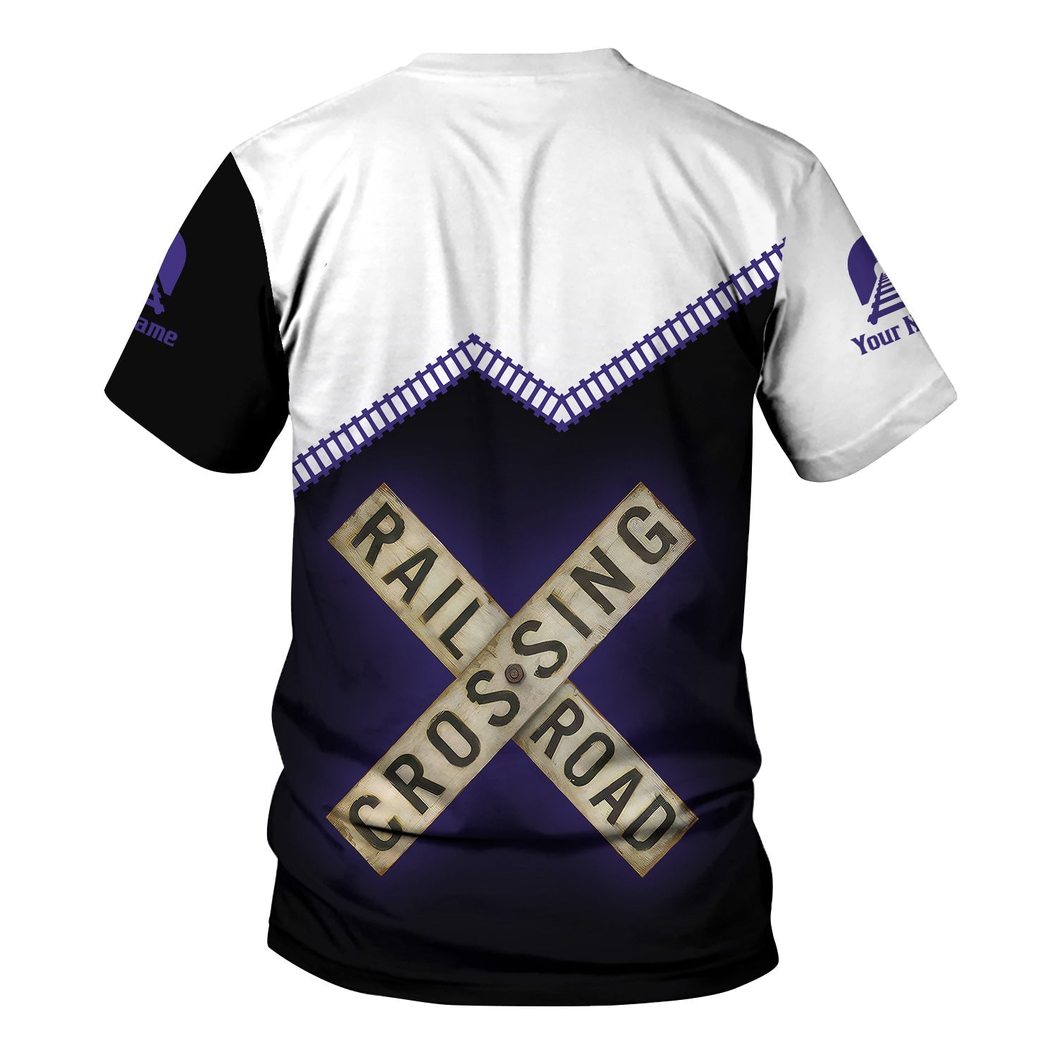 Railspirit Personalized Southern Pacific Railroad T Shirt Railroad Crossing Printed Train Track Shirt