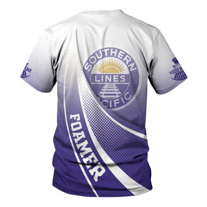 Railspirit Personalized Southern Pacific Railroad T-Shirt Railway-Themed Style Shirt Gift Idea For Trainspotter