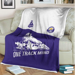 Railspirit Personalized Southern Pacific Railroad Blanket One Track Mind Train Blanket Gift Idea For Train Lover