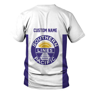 Railspirit Custom Name Southern Pacific Railroad T Shirt Yes I Need All Those Train Printed Shirt