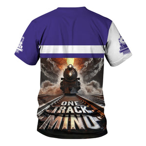 Railspirit Personalized Southern Pacific Railroad T Shirt One Track Mind Train Printed Shirt