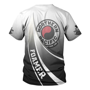 Railspirit Personalized Northern Pacific Railway T-Shirt Railway-Themed Style Shirt Gift Idea For Trainspotter