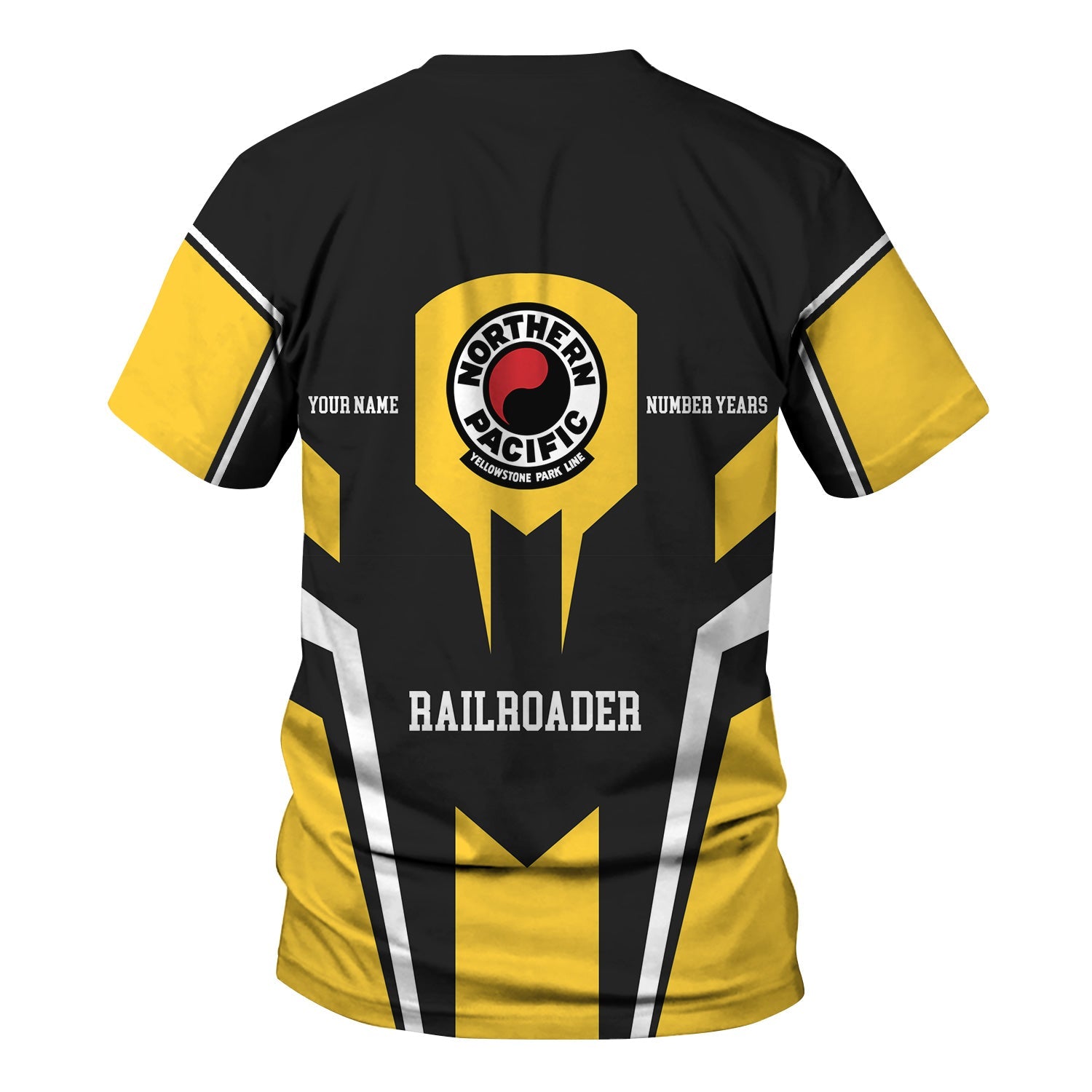 Railspirit Personalized Northern Pacific Railway T-Shirt Custom Year Railroader Shirt Gift Idea For Train Lover