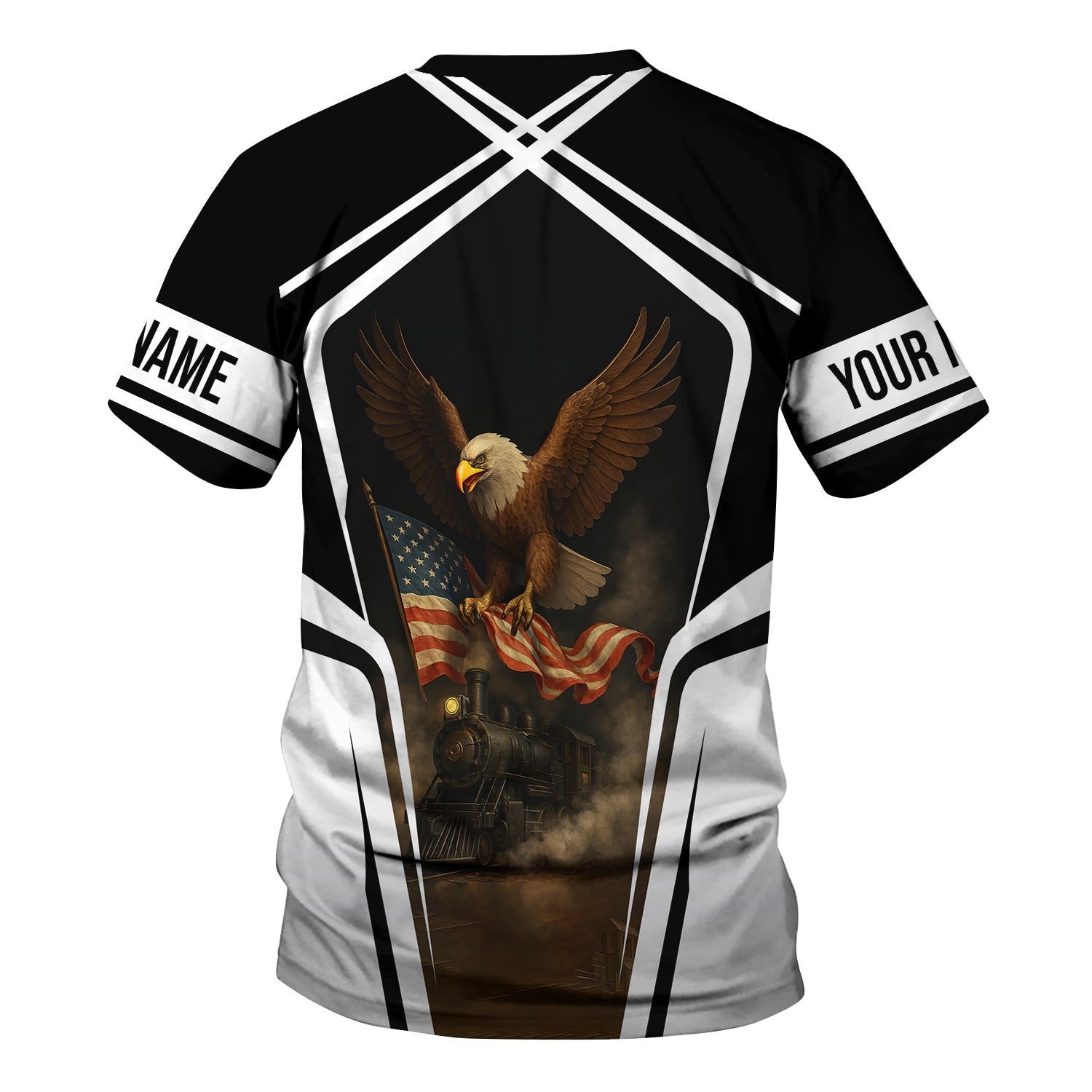 Railspirit Personalized Great Northern Railway T Shirt American Eagle Vintage Train GNR Shirt