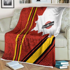 Railspirit Personalized Chicago and North Western Railway Blanket Vintage All Over Printed Blanket