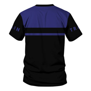 Railspirit Personalized Chicago, Burlington and Quincy Railroad T Shirt Train Ticket American Locomotive Printed Train