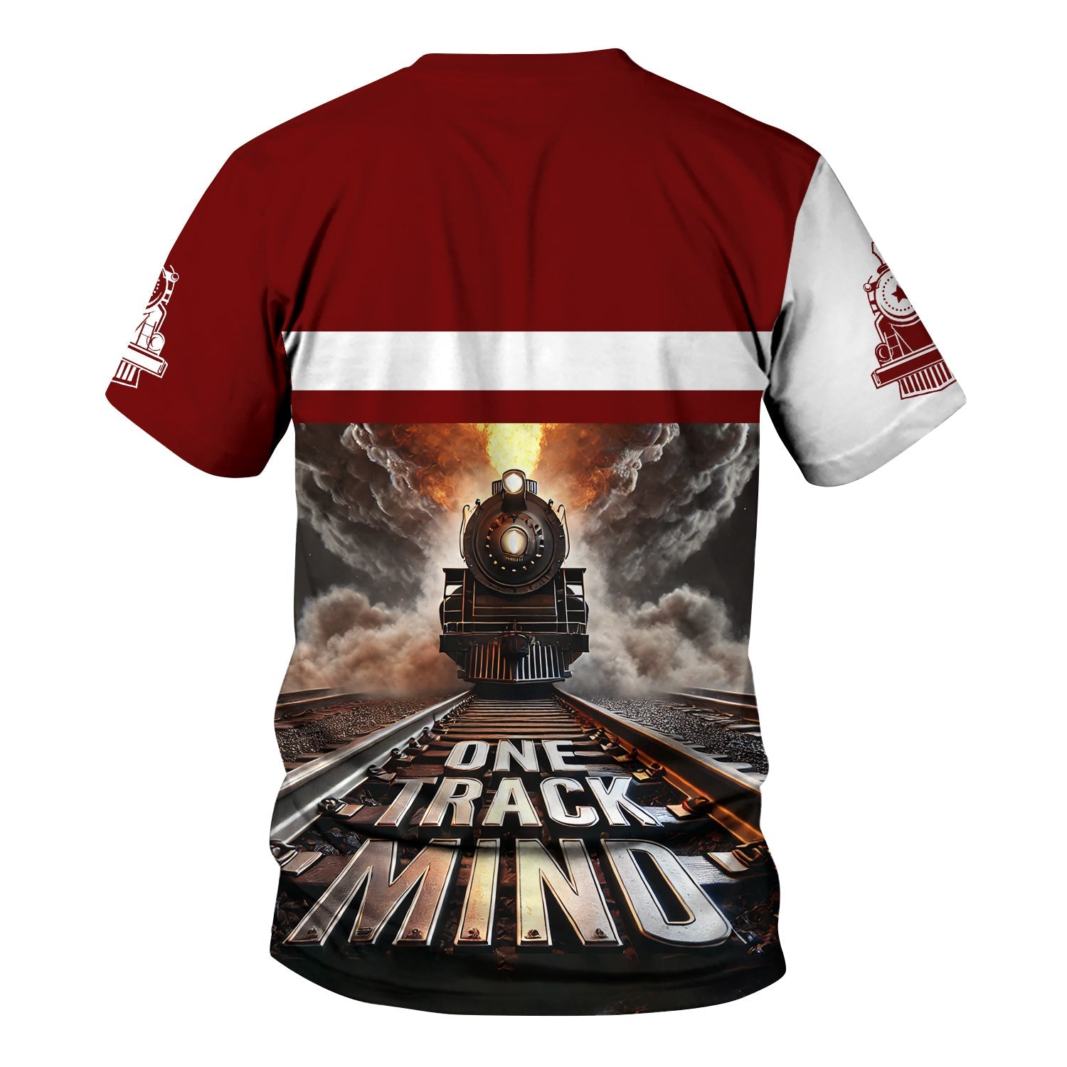 Railspirit Personalized Delaware, Lackawanna and Western Railroad T Shirt One Track Mind DL&W Train Printed Shirt