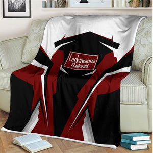 Railspirit Personalized Delaware, Lackawanna and Western Railroad Blanket DL&W Strong Line Train Blanket Gift Idea For Train Lover