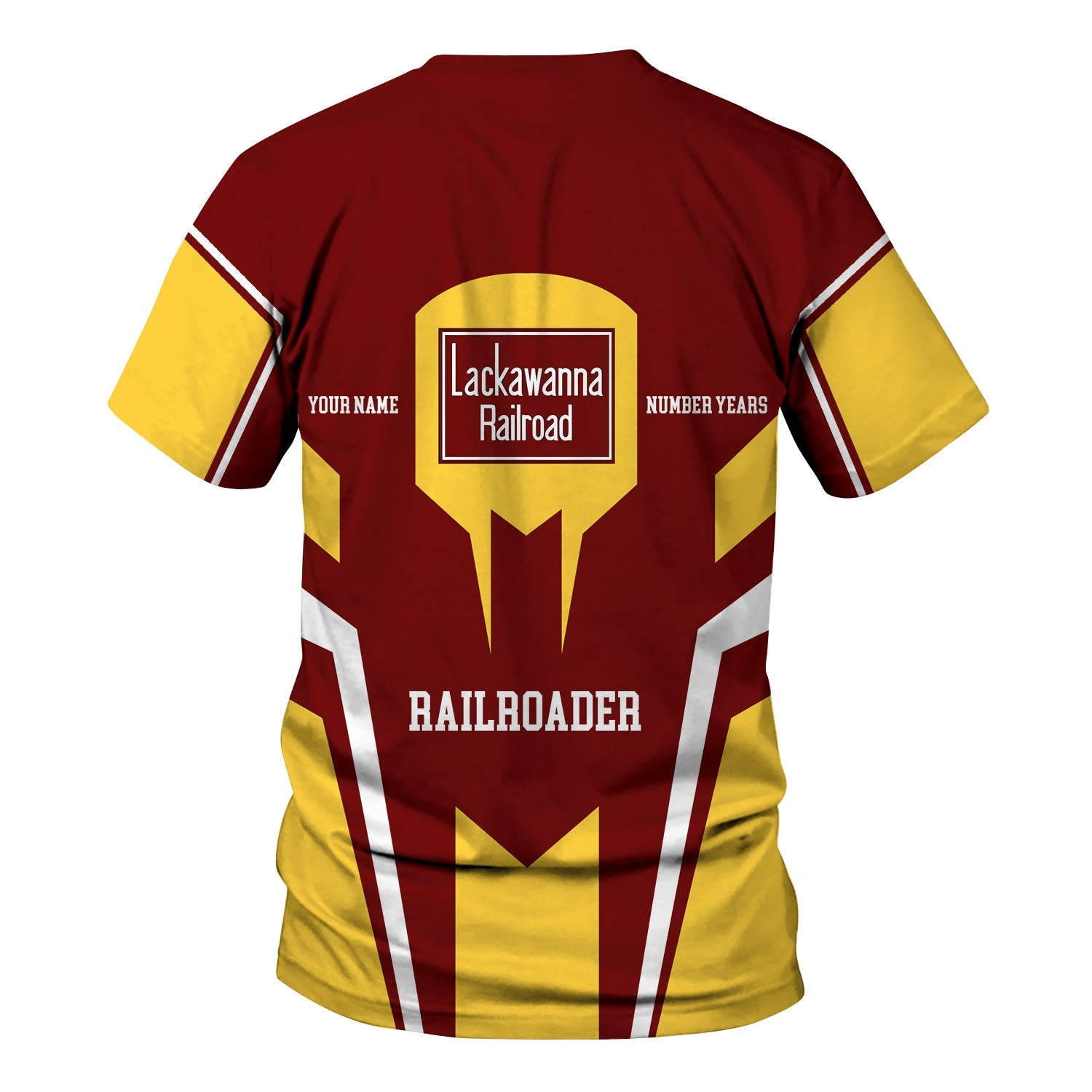 Railspirit Personalized Delaware, Lackawanna and Western Railroad T-Shirt Custom Year Railroader DL&W Shirt Gift Idea For Train Lover